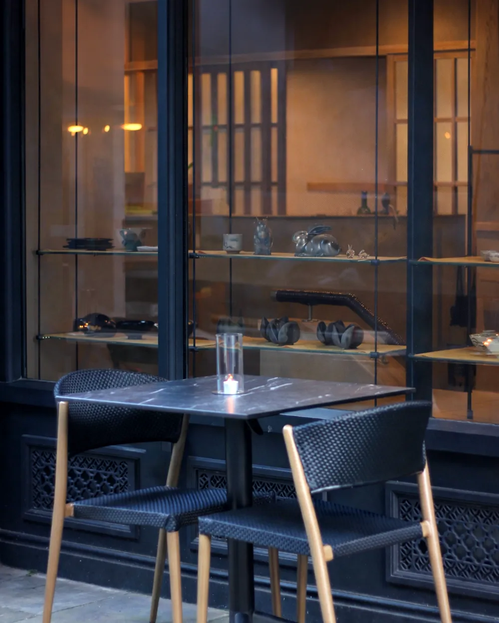 Outside Terrace at Authentic Japanese Restaurant Roketsu
