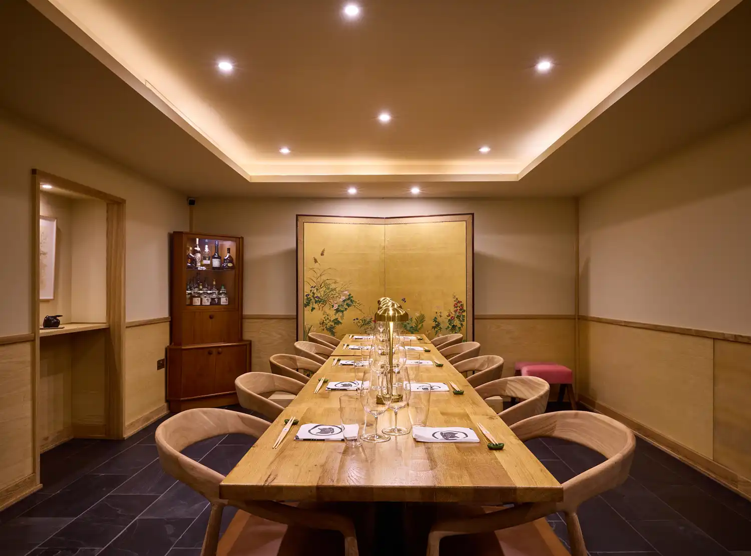 Private dining room at Roketsu
